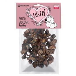 PAKA ZWIERZAKA SUSZKI Płuco wołowe dla psa KOSTKA 100g