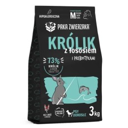 PAKA ZWIERZAKA Sucha karma dla średnich psów Królik i łosoś 'M' 3kg