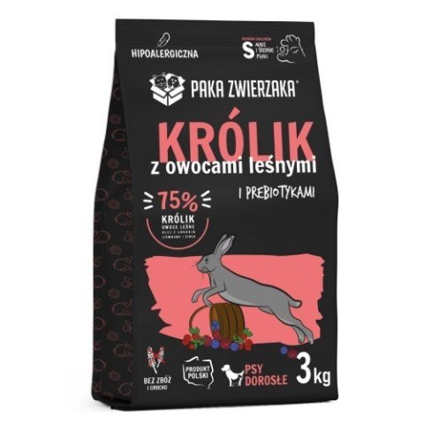 PAKA ZWIERZAKA Sucha karma z królika i owoce leśne "s" 3kg