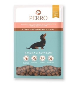 PERRO Karma sucha Kaczka z batatami - bezzbożowa karma sucha dla psów dorosłych małych ras PRÓBKA 60g