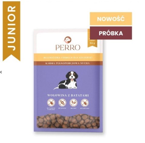 PERRO Wołowina z batatami -Karma sucha dla szczeniąt wszystkich ras- PRÓBKA 60g