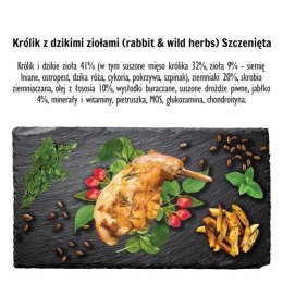 Sucha karma dla psa z królikiem i dzikimi ziołami 