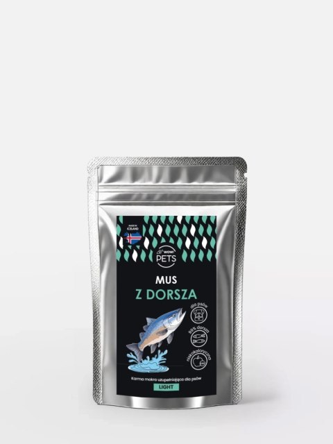 WOW!HAU - Mus z dorsza karma mokra (light) dla psa - saszetka 100g