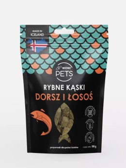 WOW!HAU - Rybne kąski dla psa DORSZ i ŁOSOŚ 100g