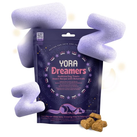 YORA Dreamers Relaksujące przysmaki dla psów z insektami, 100g