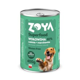 ZOYA Karma Mokra dla psa WOŁOWINA Z CUKINIĄ I MARCHEWKĄ 400G