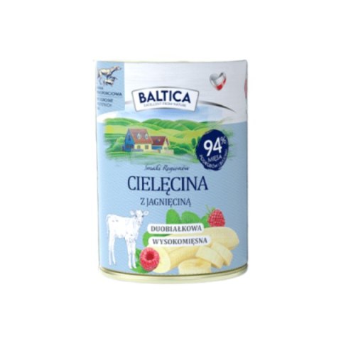 BALTICA Karma mokra dla psa Cielęcina z jagnięciną 400g BALTICA Karma mokra dla psa Cielęcina z jagnięciną 400g