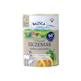 BALTICA Karma mokra dla szczeniąt Kozina z królikiem 400g
