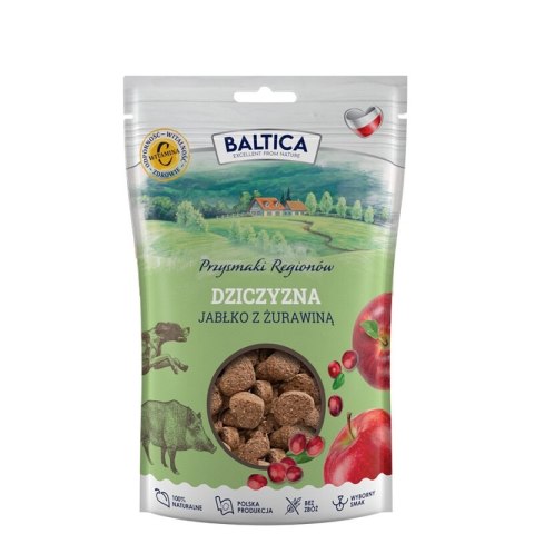 BALTICA Przysmaki treningowe Dziczyzna z jabłkiem 100g BALTICA Przysmaki treningowe Dziczyzna z jabłkiem 100g