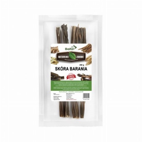 BALTO Skóra barania- naturalny gryzak dla psa 250g BALTO Skóra barania- naturalny gryzak dla psa 250g