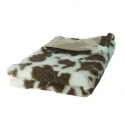 BUBA Legowisko DRY BED 28mm antypoślizgowe biało-brązowa krówka 75x50