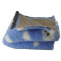 BUBA Legowisko DRY BED 28mm antypoślizgowe błękitne w wesołe chmurki 75x50