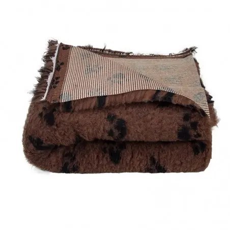 BUBA Legowisko DRY BED 28mm antypoślizgowe brąz & czarne łapki 50x37 mm