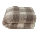 BUBA Legowisko DRY BED 28mm antypoślizgowe krata beżowo-pszeniczna 75x50
