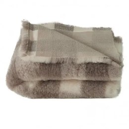 BUBA Legowisko DRY BED 28mm antypoślizgowe krata beżowo-pszeniczna 75x50