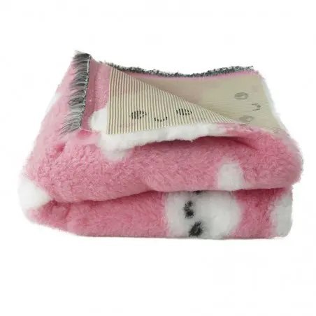 BUBA Legowisko DRY BED 28mm antypoślizgowe różowy w wesołe chmurki 75x50 BUBA Legowisko DRY BED 28mm antypoślizgowe różowy w wesołe chmurki 75x50