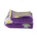 BUBA Legowisko DRY BED 28mm antypoślizgowe wrzosowy w stokrotki 75x50cm