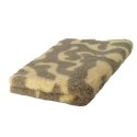 BUBA Legowisko DRY BED 28mm antypoślizgowe zawijasy beżowo-brązowe 75x50