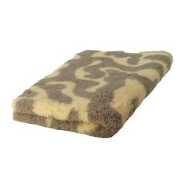 BUBA Legowisko DRY BED 28mm antypoślizgowe zawijasy beżowo-brązowe 75x50
