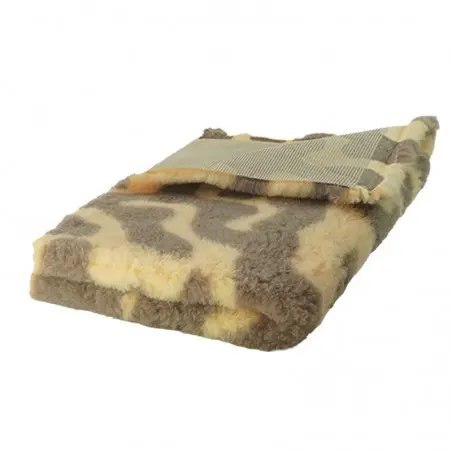 BUBA Legowisko DRY BED 28mm antypoślizgowe zawijasy beżowo-brązowe 75x50 BUBA Legowisko DRY BED 28mm antypoślizgowe zawijasy beżowo-brązowe 75x50