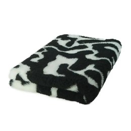 BUBA Legowisko DRY BED 28mm antypoślizgowe zawijasy czarno-białe 75x50
