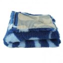 BUBA Legowisko DRY BED 28mm antypoślizgowe zawijasy granatowo-błękitne 75x50