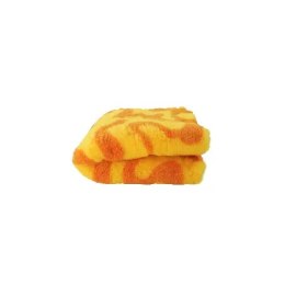 BUBA Legowisko DRY BED 28mm antypoślizgowe zawijasy żółto-pomarańczowe 75x50