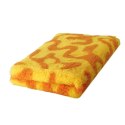 BUBA Legowisko DRY BED 28mm antypoślizgowe zawijasy żółto-pomarańczowe 75x50