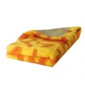 BUBA Legowisko DRY BED 28mm antypoślizgowe zawijasy żółto-pomarańczowe 75x50