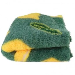 BUBA Legowisko DRY BED 28mm antypoślizgowe zielony w cytryny 75x50