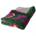 BUBA Legowisko DRY BED 28mm antypoślizgowe zielony w dinozaury 75x50