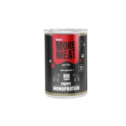 BUBA More Meat MONO Pure PUPPY mokra dla szczeniąt 99% mięsa mięśniowego z sarny 400g