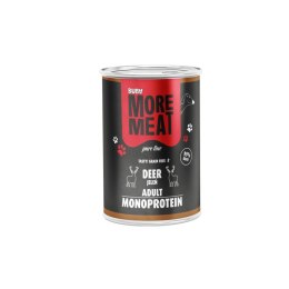 BUBA More Meat MONO Pure mokra dla psa 99% mięsa mięśniowego z jelenia 400g