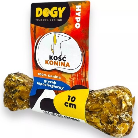 DOGY HYPO - Kość do żucia dla psa z 100% koniny 10cm