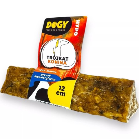 DOGY HYPO - Trójkąt do żucia dla psa z 100% koniny 12cm