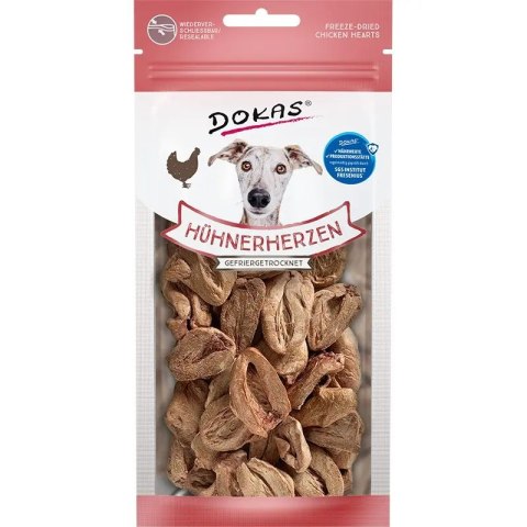 DOKAS LIO- Liofilizowane przysmaki dla psa SERCA DROBIOWE 22g