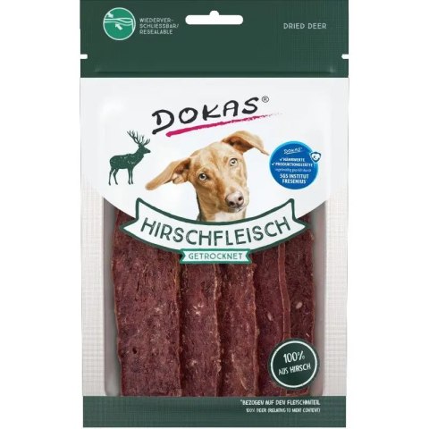 DOKAS Mięsne paski dla psa z jelenia 60g DOKAS Mięsne paski dla psa z jelenia 60g