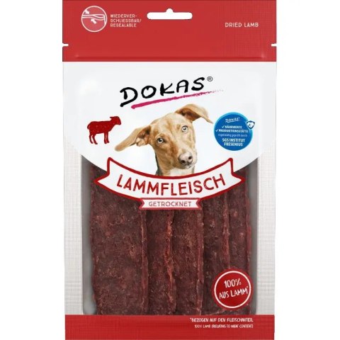 DOKAS Mięsne paski z jagnięciny dla psa 70g DOKAS Mięsne paski z jagnięciny dla psa 70g
