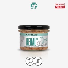 Dogs Plate Vet Renal z jagnięciną 180g - mokra karma specjalistyczna dla psów z przewlekłą chorobą nerek