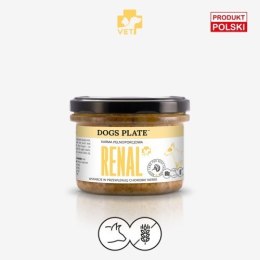 Dogs Plate Vet Renal z wieprzowiną 180g - mokra karma specjalistyczna dla psów z przewlekłą chorobą nerek