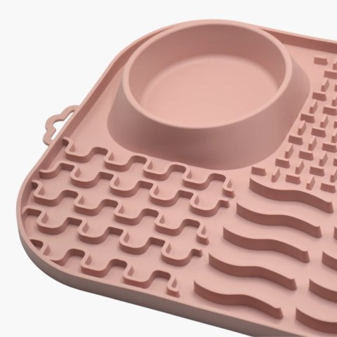 FIBOO Fibooffet- Mata z miseczkami 3w1 dla psa zielona 41x26,5 cm