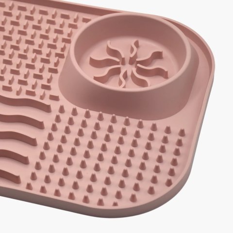 FIBOO Fibooffet- Mata z miseczkami 3w1 dla psa zielona 41x26,5 cm