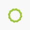 FIBOO- Fringoo mini zielony- 2w1 szarpak i ring ⌀12cm
