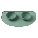 FUZZYARD Taca z silikonu pod miski - Mirtowa Zieleń 53 cm x 30 cm