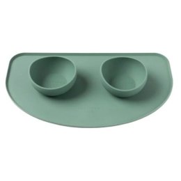 FUZZYARD Taca z silikonu pod miski - Mirtowa Zieleń 53 cm x 30 cm