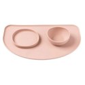 FUZZYARD Taca z silikonu pod miski - Pudrowy róż 53 cm x 30 cm