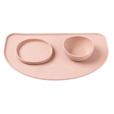 FUZZYARD Taca z silikonu pod miski - Pudrowy róż 53 cm x 30 cm FUZZYARD Taca z silikonu pod miski - Pudrowy róż 53 cm x 30 cm