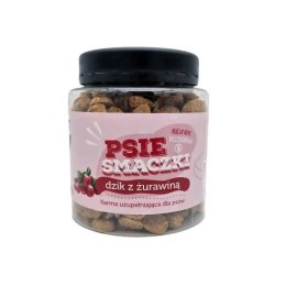 HAU NOW- Psie smaczki dzik z żurawiną 300g