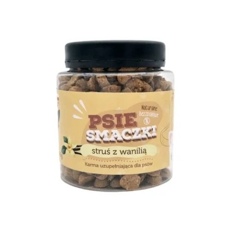 HAU NOW- Psie smaczki struś z wanilią 300g