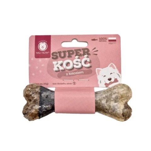 HAU NOW- Super kość do żucia z łososiem S HAU NOW- Super kość do żucia z łososiem S